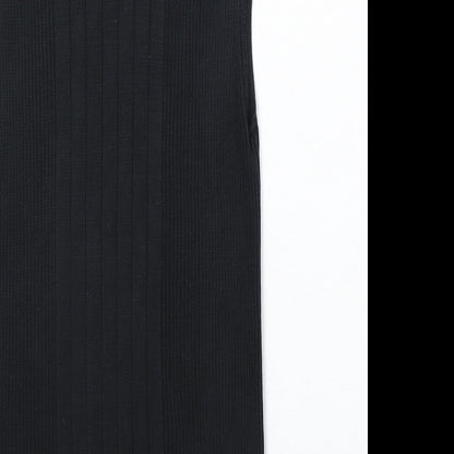 Laundry Industry Womens Black Polyester Basic T-Shirt Size XS Roll Neck