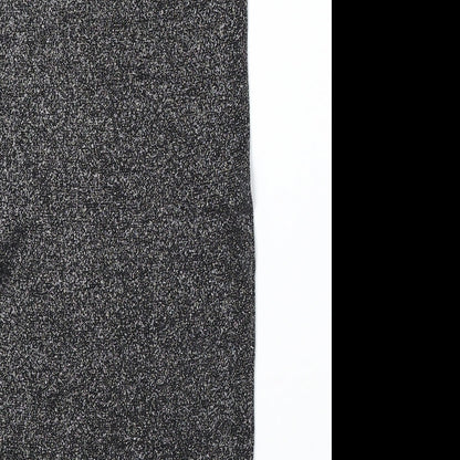 Oasis Womens Silver Viscose Bandage Skirt Size M