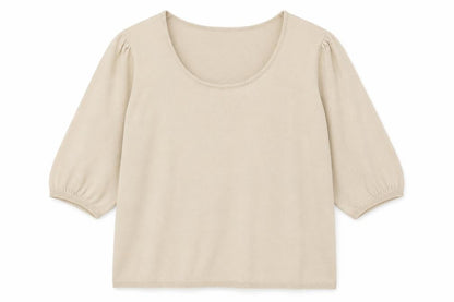 Womens UK Size 20 Note Beige Pullover Jumper