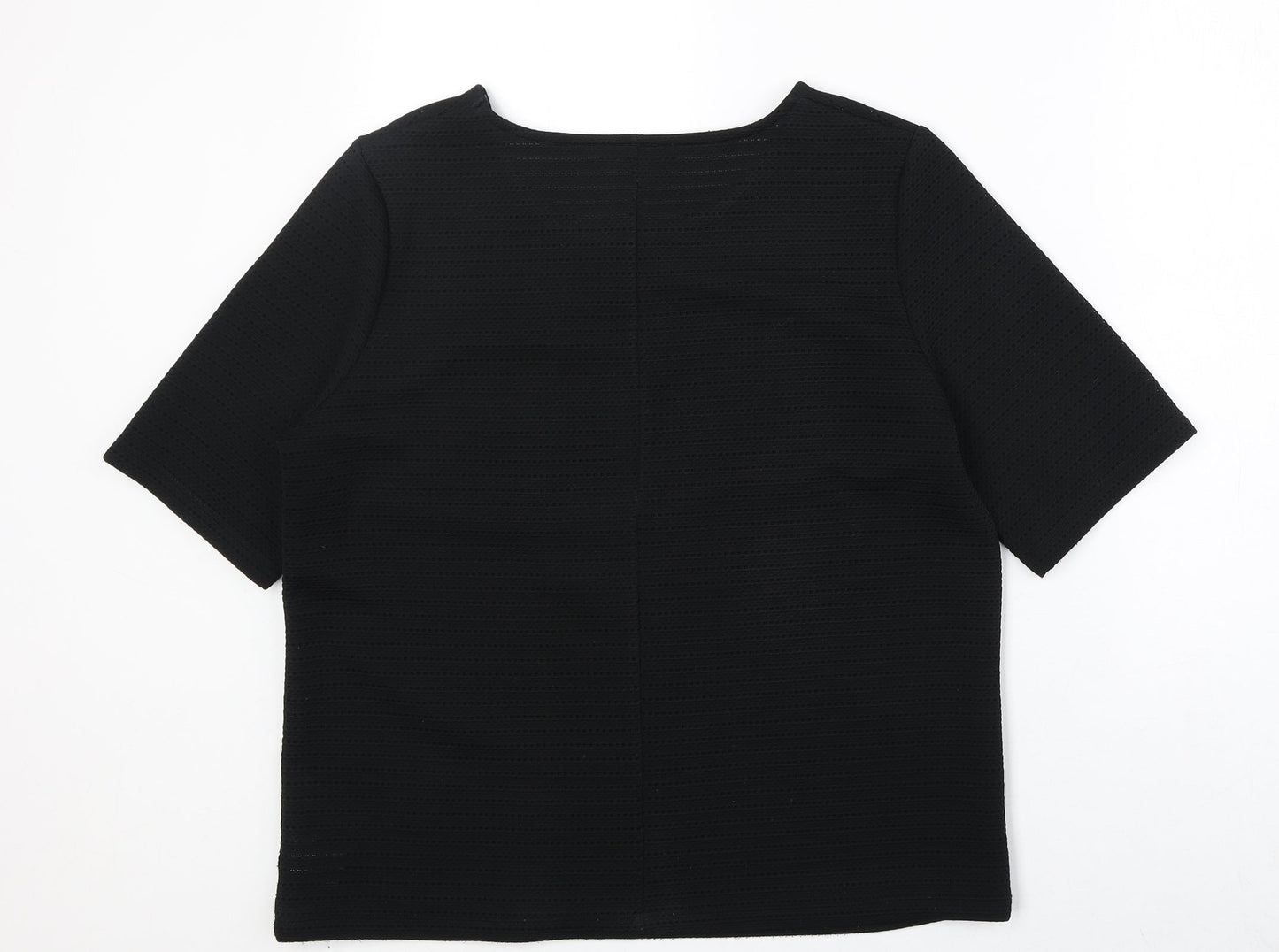 Womens UK Size 14 NEXT Black Basic T-Shirt