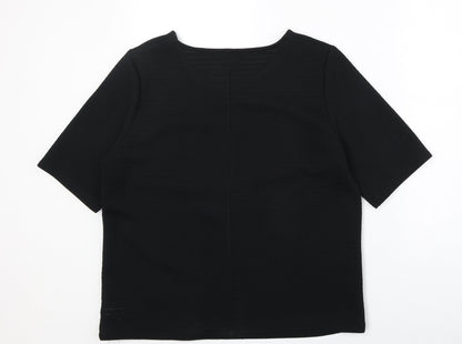 Womens UK Size 14 NEXT Black Basic T-Shirt