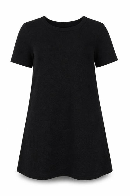 Forever 21 Girls Black Polyester A-Line Size L Round Neck Pullover