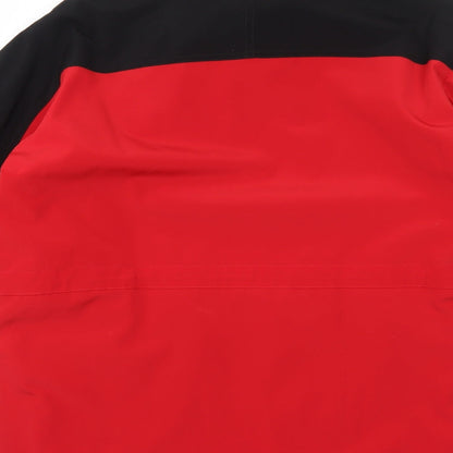 Mens UK Size S Liz Claiborne Red Windbreaker Coat