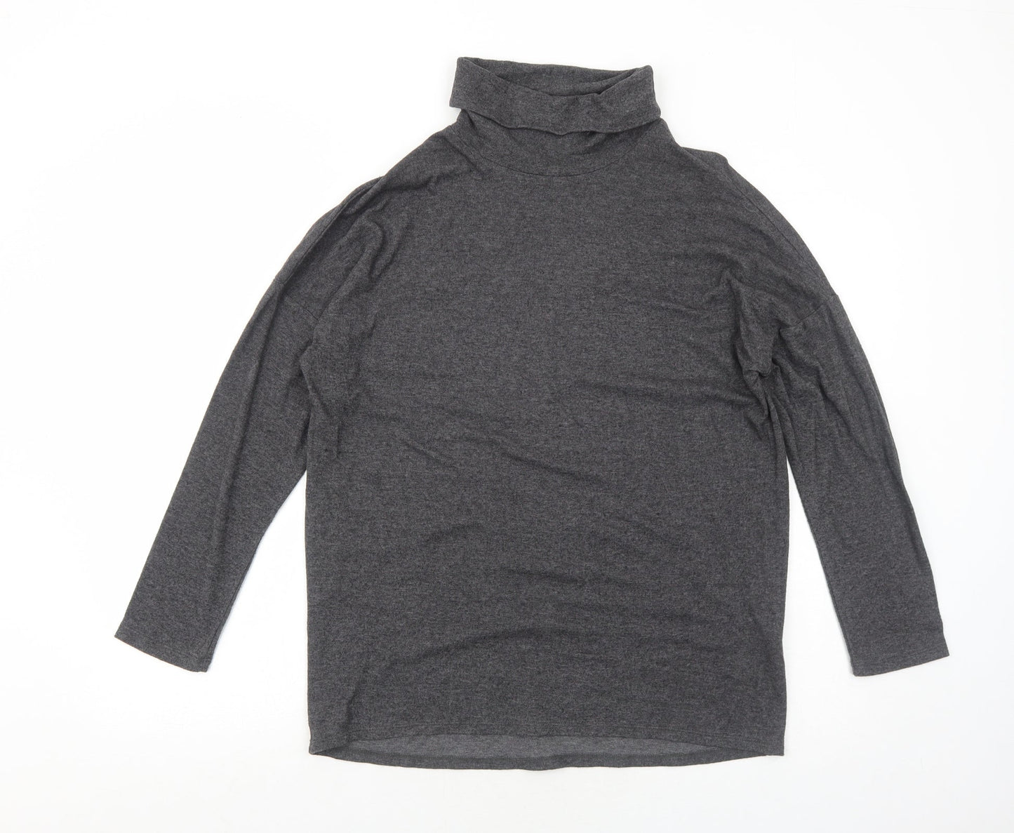 Womens UK Size 12 New Look Grey Basic T-Shirt