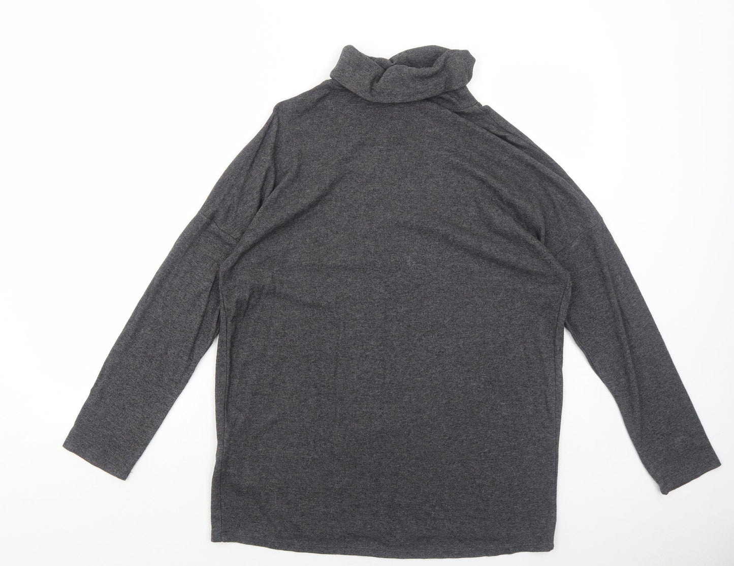 Womens UK Size 12 New Look Grey Basic T-Shirt