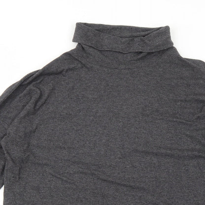 Womens UK Size 12 New Look Grey Basic T-Shirt