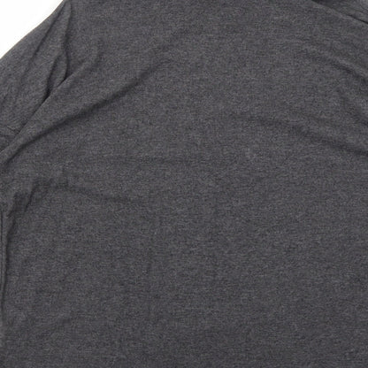 Womens UK Size 12 New Look Grey Basic T-Shirt
