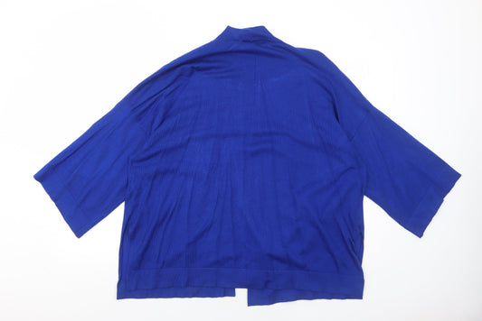 Womens UK Size S Zara Blue Cardigan Jumper