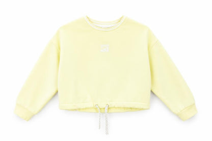 Marks and Spencer Girls Yellow Cotton Pullover Sweatshirt Size 6-7 Years Pullover