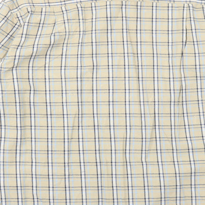 Mens UK Size S Dunnes Stores Beige  Button-Up Long Sleeve Casual Shirt
