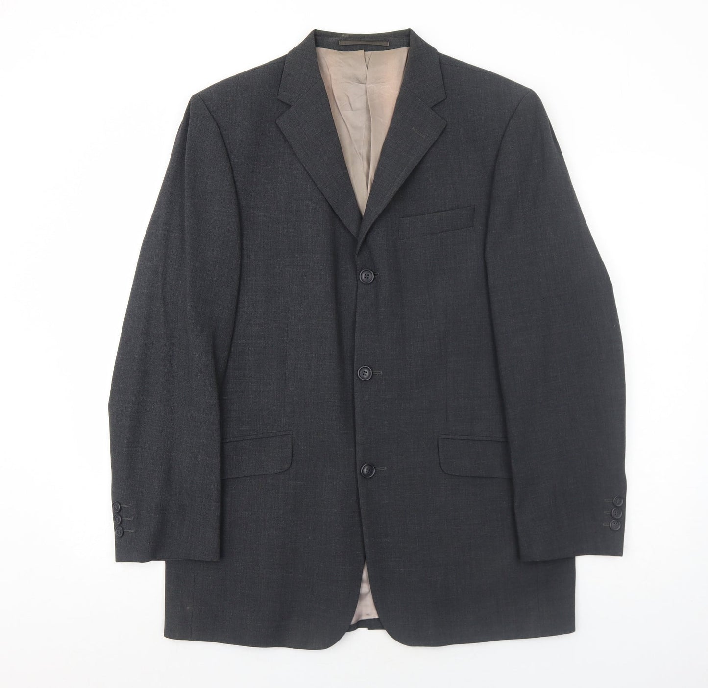 Mens UK Size 40 Milan Regular Grey Suit Jacket