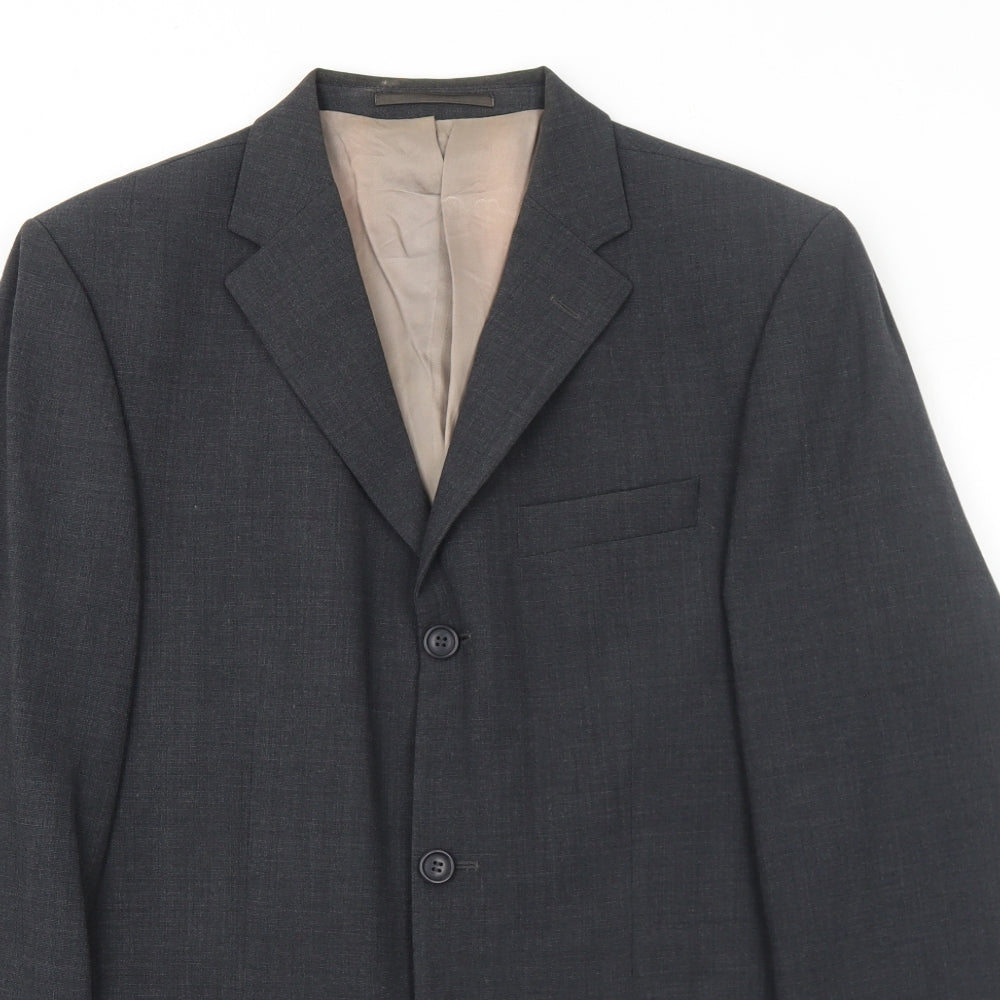 Mens UK Size 40 Milan Regular Grey Suit Jacket