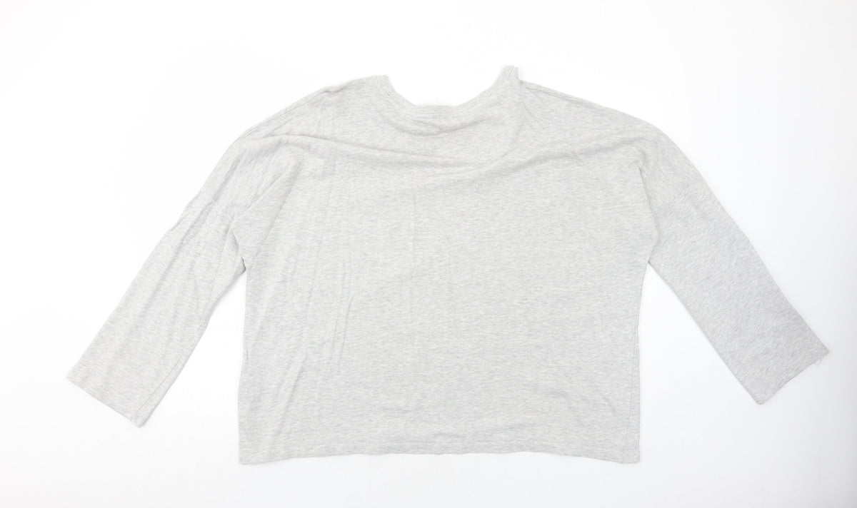 Zara Womens Grey Cotton Pullover Sweatshirt Size M Pullover