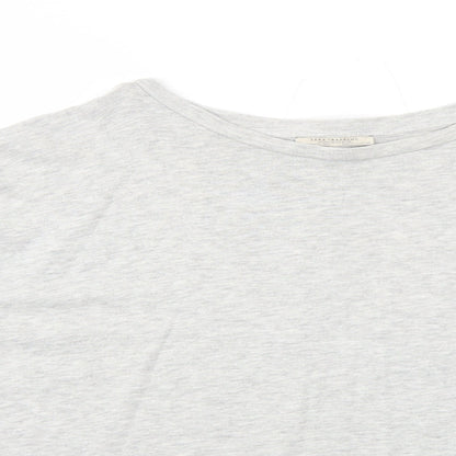 Zara Womens Grey Cotton Pullover Sweatshirt Size M Pullover