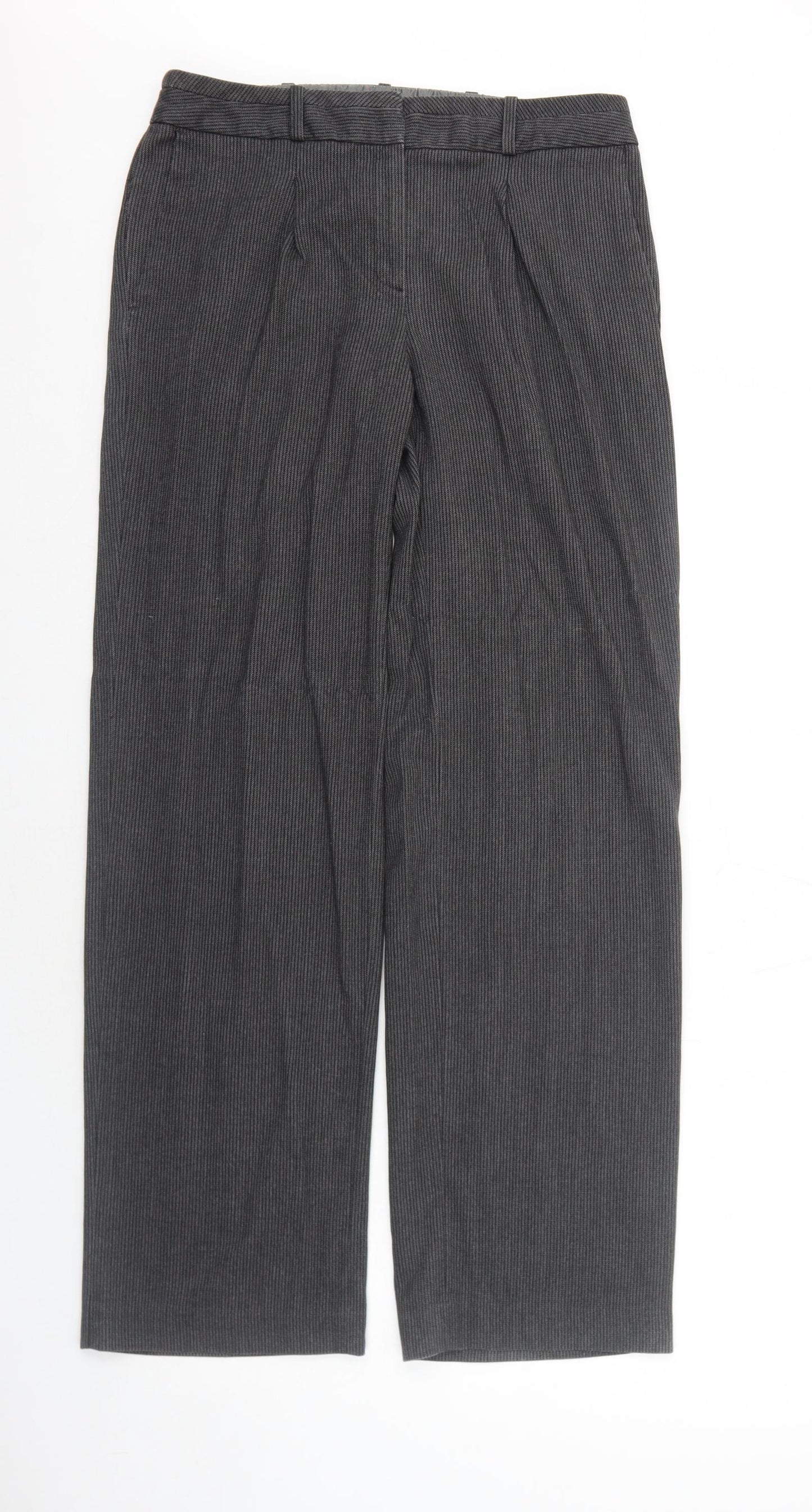 Womens UK Size 10 NEXT Regular Fit  Grey Trousers