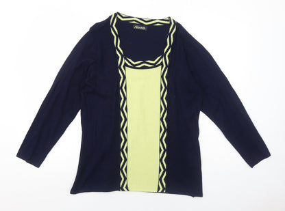 Womens UK Size L Alexara Blue Pullover Jumper