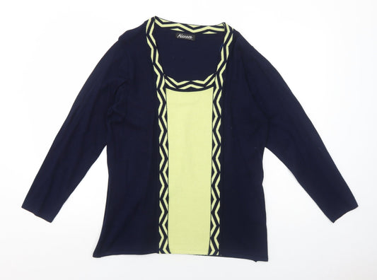 Womens UK Size L Alexara Blue Pullover Jumper
