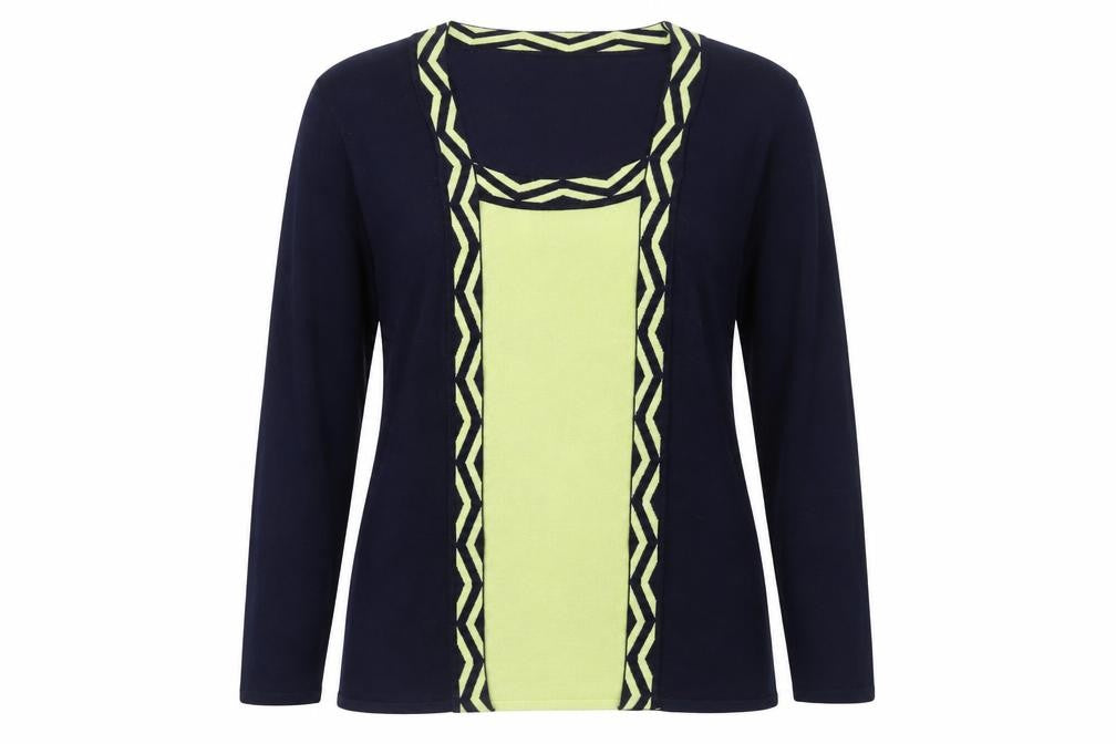Womens UK Size L Alexara Blue Pullover Jumper