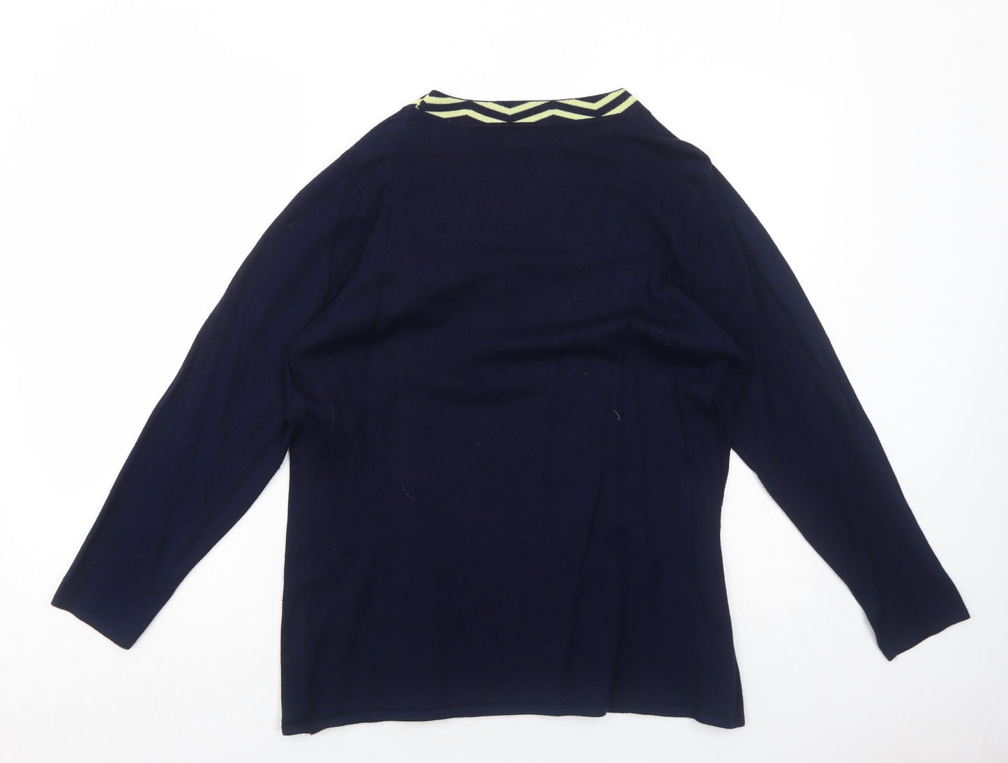 Womens UK Size L Alexara Blue Pullover Jumper