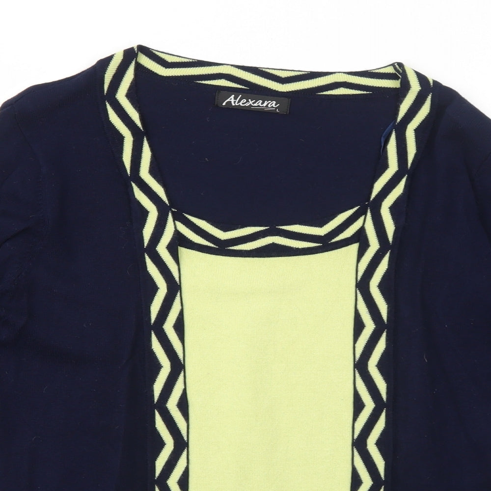 Womens UK Size L Alexara Blue Pullover Jumper