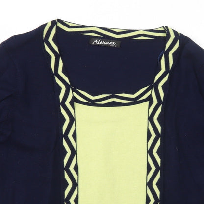 Womens UK Size L Alexara Blue Pullover Jumper