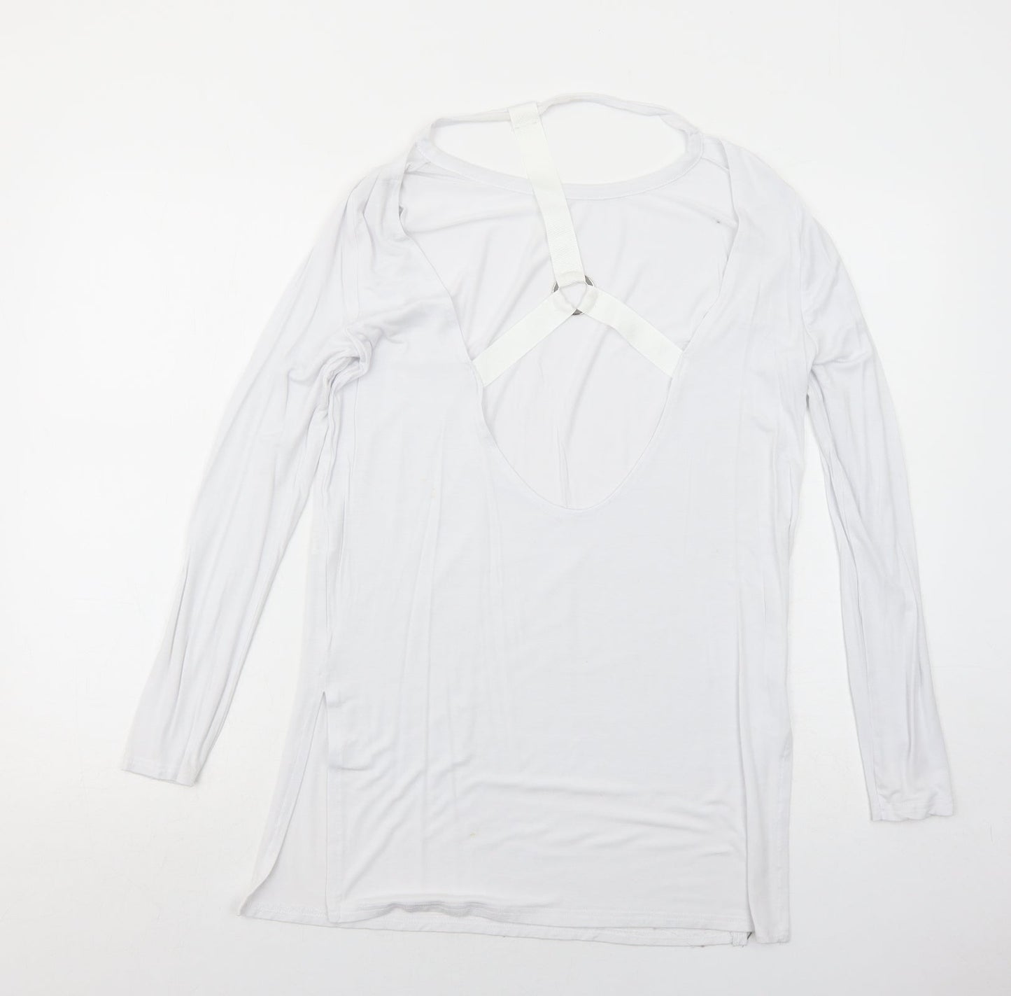 Womens UK Size 6 Missguided White Basic T-Shirt