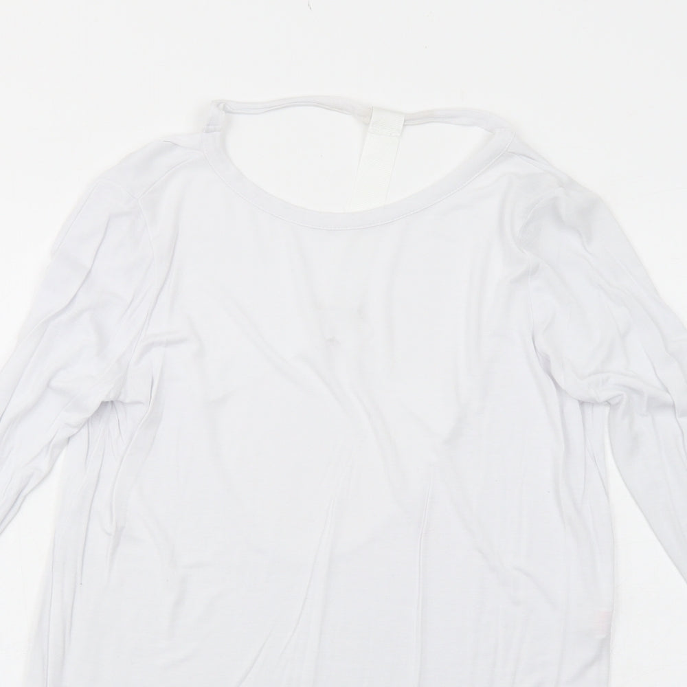 Womens UK Size 6 Missguided White Basic T-Shirt