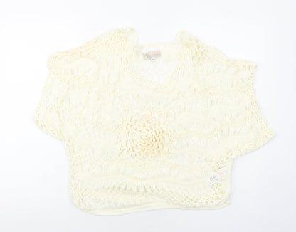 Womens UK Size M Cameo Rose Ivory Basic Blouse