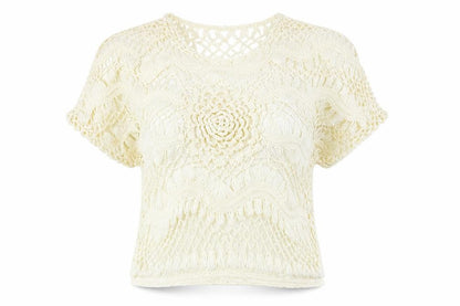 Womens UK Size M Cameo Rose Ivory Basic Blouse