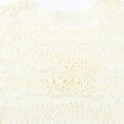 Womens UK Size M Cameo Rose Ivory Basic Blouse