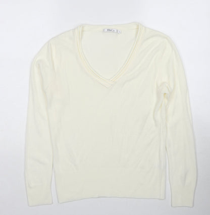 Womens UK Size L M&Co Ivory Pullover Jumper
