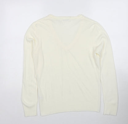 Womens UK Size L M&Co Ivory Pullover Jumper