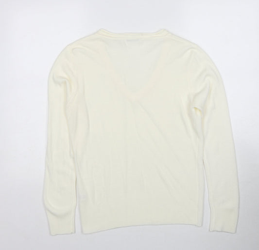Womens UK Size L M&Co Ivory Pullover Jumper