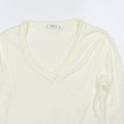 Womens UK Size L M&Co Ivory Pullover Jumper