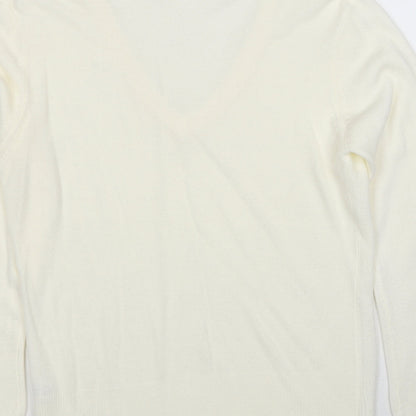 Womens UK Size L M&Co Ivory Pullover Jumper