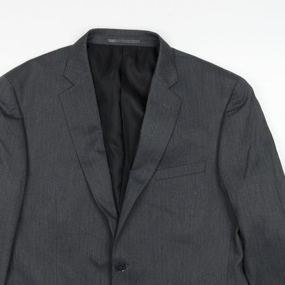 Mens UK Size 42 Charlton Grey Regular Grey Suit Jacket