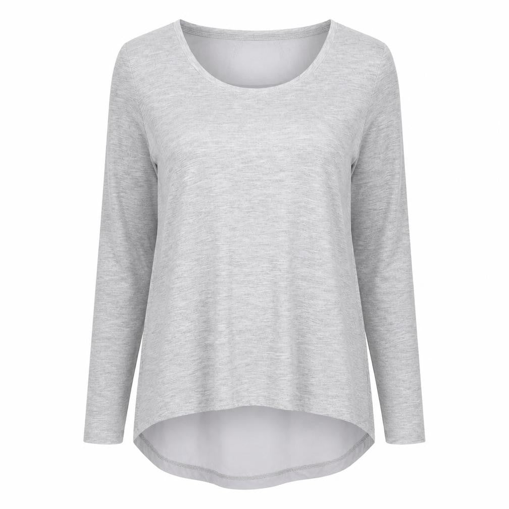 Womens UK Size 6 Selected Grey Basic Blouse