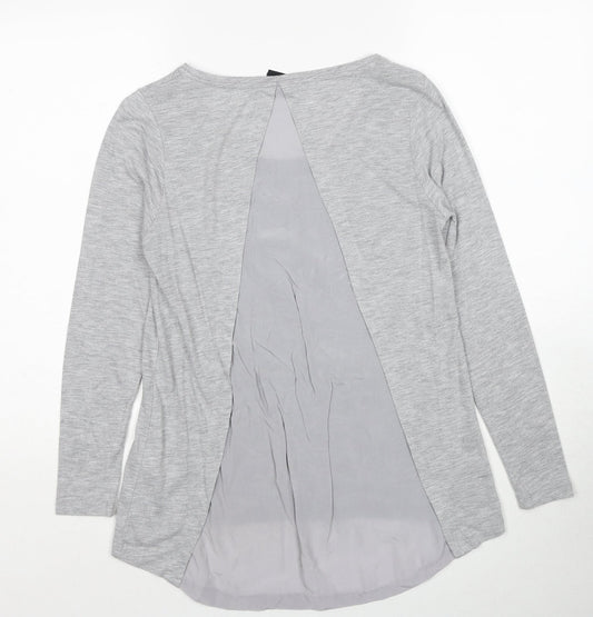 Womens UK Size 6 Selected Grey Basic Blouse