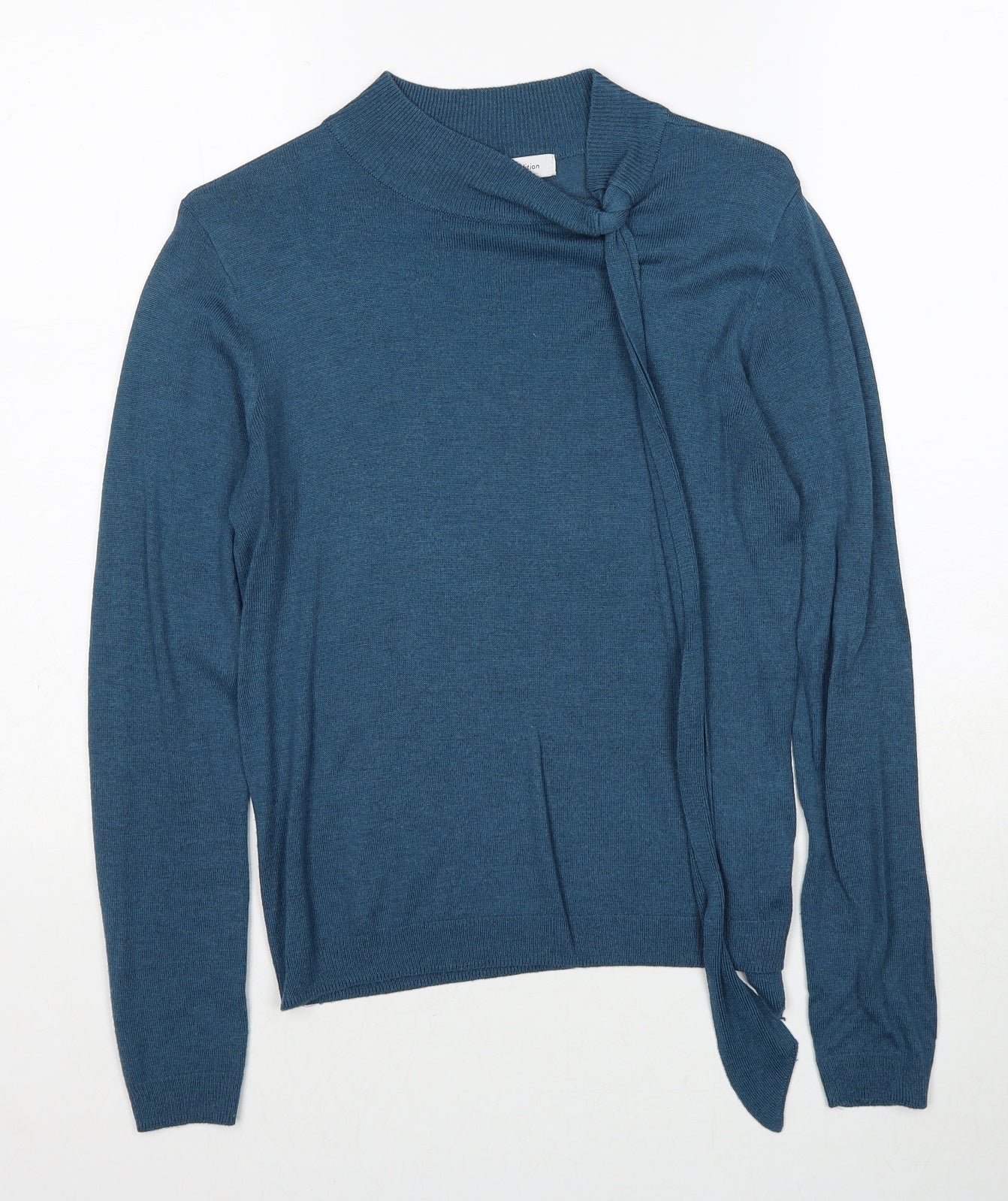 La Redoute Womens Blue V-Neck Acrylic Pullover Jumper Size 6 - Size 6-8