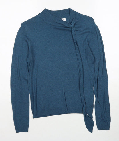 La Redoute Womens Blue V-Neck Acrylic Pullover Jumper Size 6 - Size 6-8