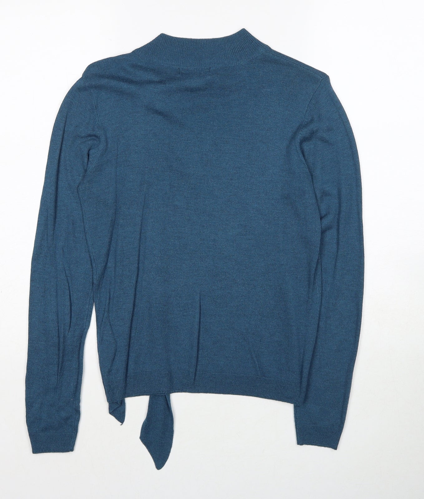 La Redoute Womens Blue V-Neck Acrylic Pullover Jumper Size 6 - Size 6-8