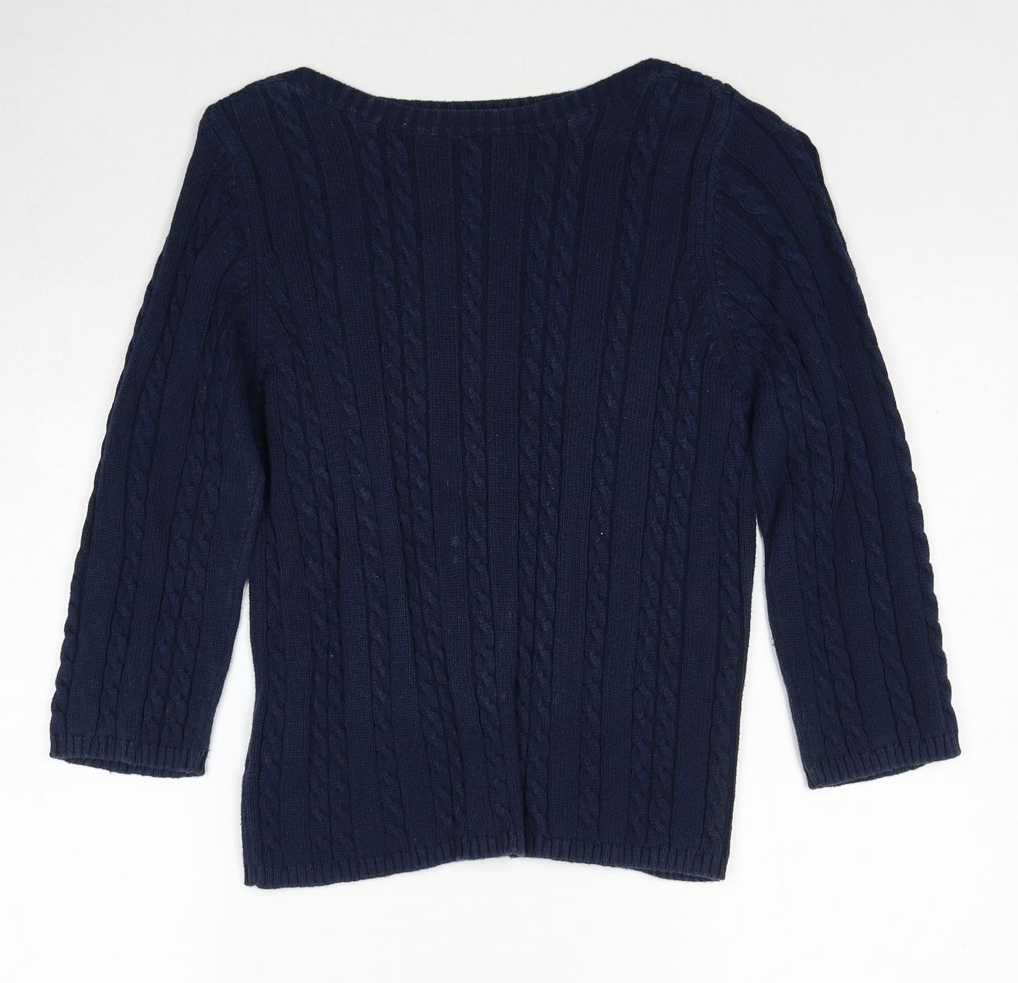 Womens UK Size L Joie de Vivre Blue Pullover Jumper