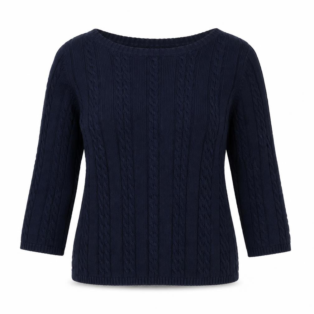 Womens UK Size L Joie de Vivre Blue Pullover Jumper