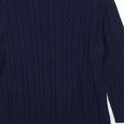 Womens UK Size L Joie de Vivre Blue Pullover Jumper