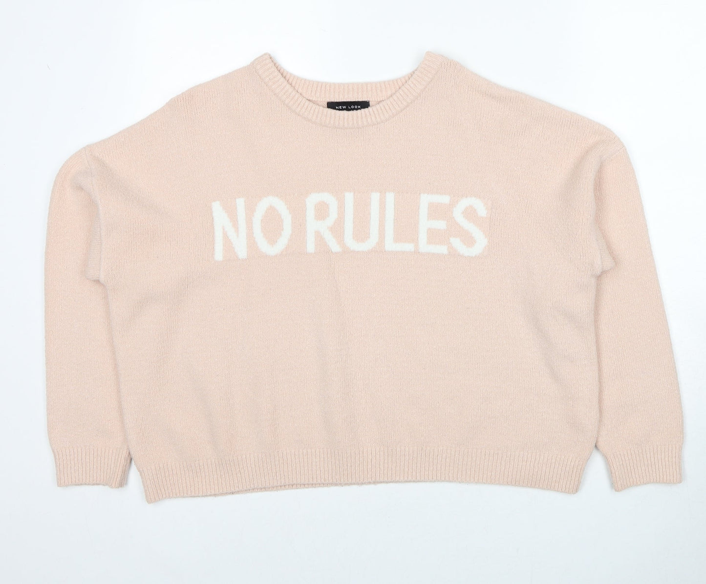 Womens UK Size L New Look Pink Pullover Jumper