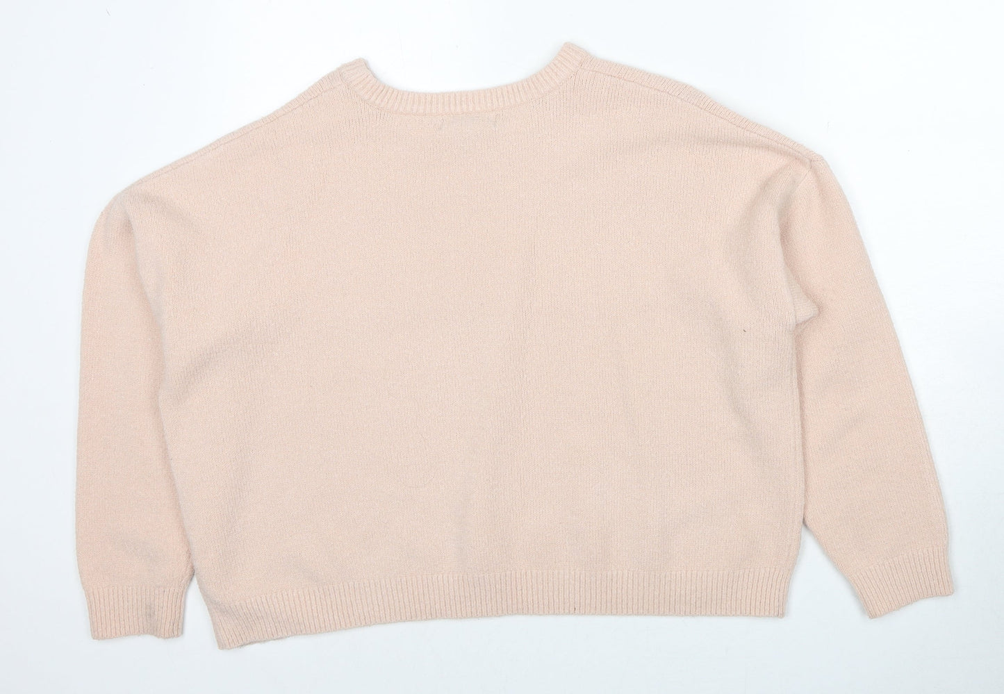 Womens UK Size L New Look Pink Pullover Jumper
