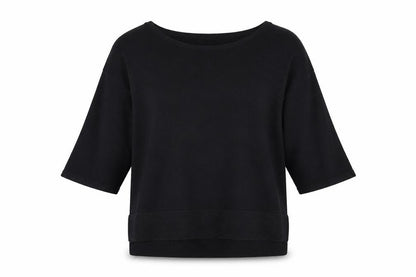 NEXT Womens Black Round Neck Cotton Pullover Jumper Size 12