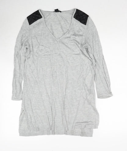 Womens UK Size S H&M Grey Pullover Jumper