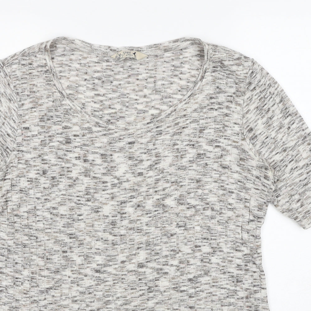 Womens UK Size 14 M&Co Beige Pullover Jumper