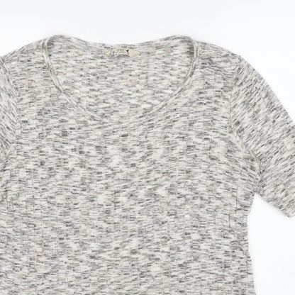 Womens UK Size 14 M&Co Beige Pullover Jumper